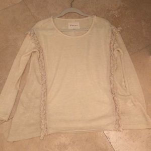 By Together You & I Fringe Knit Sweater